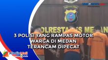 3 Polisi yang Rampas Motor Warga di Medan Terancam Dipecat