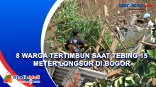 8 Warga Tertimbun saat Tebing 15 Meter Longsor di Bogor