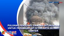 Puluhan Personel Damkar Diturunkan untuk Padamkan Api di Jakarta Islamic Center
