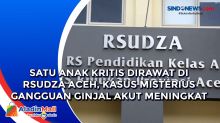 Satu Anak Kritis Dirawat di RSUDZA Aceh, Kasus Misterius Gangguan Ginjal Akut Meningkat