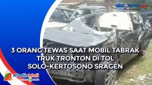 3 Orang Tewas saat Mobil Tabrak Truk Tronton di Tol Solo-Kertosono Sragen