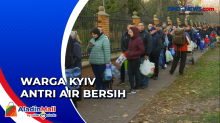 Serangan Rusia Melumpuhkan Pasokan Air dan Listrik, Warga Kyiv Terpaksa Antri Air bersih