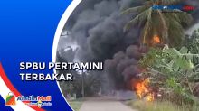 Berawal dari Percikan Api, SPBU Pertamini di Aceh Utara Terbakar