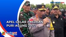 9.700 Personel Diterjunkan, Kapolri Pimpin Apel Gelar Pasukan Puri Agung 2022