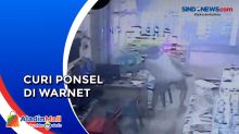 Aksi Pencuri Terekam CCTV, Pelaku Berhasil Gasak Ponsel di Warnet