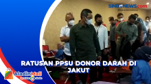 Ratusan PPSU di Jakut Ikuti Donor Darah, Pj Gubernur Beri Semangat