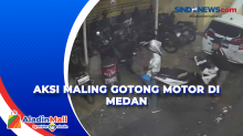Tergembok, Pelaku Curanmor Gotong Motor di Medan