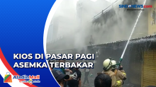 Kebakaran Kios Pedagang di Pasar Pagi Asemka, 65 Personel Damkar Dikerahkan