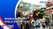 Konvoi Ribuan Kendaraan di Sulawesi Barat Sambut Piala Dunia 2022