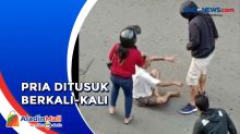 Detik-Detik Aksi Penusukan di Yogyakarta Terekam Kamera Warga