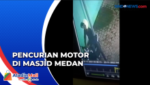 Aksi Curanmor di Masjid Terekam CCTV di Kota Medan