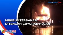 Diduga Alami Korsleting pada Mesin, Minibus Terbakar di Kebon Jeruk, Jakarta Barat