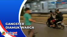 Gerombolan Gangster Bawa Sajam Dihajar Warga di Otista Raya