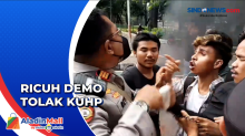 Ricuh Demo Tolak KUHP di Jakarta, Diwarnai Pembakaran Ban Bekas