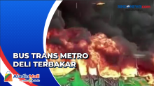 Bus Trans Metro Deli Terbakar di Medan, 2 Unit Damkar Dikerahkan Padamkan Api