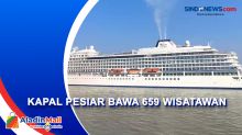 Kapal Pesiar MS Viking Berlabuh di Tanjung Perak Surabaya Bawa 659 Turis