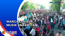 Ribuan Warga Antusias Datang ke Depan Pura Mangkunegaran Solo