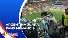 Fans Timnas Tim Tango Menangis Bangga Usai Argentina Juara Piala Dunia 2022