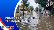 Kali Mampang Meluap, Pemukiman Warga di Pondok Karya Terendam Banjir