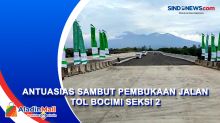 Antusias Sambut Pembukaan Jalan Tol Bocimi Seksi 2, Warga Sukabumi Berswafoto hingga Berkumpul di Pinggir Jalan