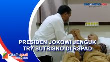 Presiden Jokowi Jenguk Try Sutrisno di RSPAD, Doakan Kesehatan  dan Kesembuhan Pak Try