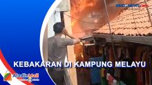 10 Rumah Ludes Terbakar di Kampung Melayu, Akses Sempit Sulitkan Petugas Pemadam