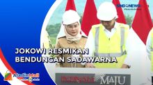 Dibangun dengan Anggaran Rp2 Triliun Lebih, Presiden Jokowi Resmikan Bendungan Sadawarna