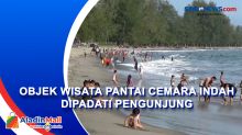 Libur Nataru, Pengunjung Padati Wisata Pantai Cemara Indah Aceh