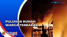 Diduga akibat Arus Pendek Listrik, Puluhan Rumah di Riau Terbakar