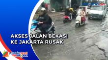 Warga Pasrah, Jalan Penghubung dari Bekasi ke Jakarta Rusak
