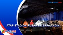 Angin Kencang Sambar Tenggarong, Atap Stadion Rondong Demang Rusak Parah