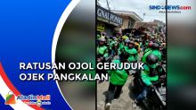 Detik-Detik Ratusan Ojol Geruduk Ojek Pangkalan Buntut Perselisihan di Jalanan Bandung