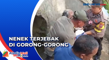 Evakuasi Nenek Tunawisma yang Terjebak dalam Gorong-Gorong di Kota Padang