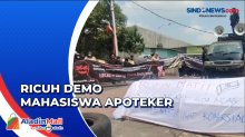Bakar Ban Bekas, Demo Mahasiswa Apoteker di Depan PTUN Jakarta Ricuh