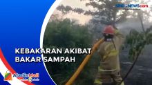 Diduga Warga Bakar Sampah, Lahan Terbakar di Kepulauan Seribu