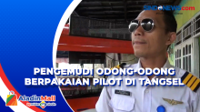 Pengemudi Odong-Odong Berpakaian Pilot Untuk Pikat Hati Pelanggan di Tangsel