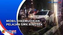 Diduga Hilang Kendali, Minibus Ringsek Tabrak Pembatas Jalan di Banjarmasin