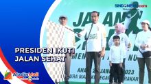 Satu Abad NU, Presiden Jokowi Jalan Sehat di Surakarta