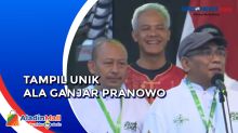 Tampil Unik, Ganjar Pranowo Kenakan Baju Tionghoa Dampingi Jokowi Jalan Sehat di Solo