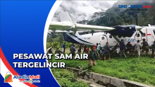 Pesawat Sam.Air Tergelincir di Bandara Beoga Papua