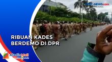 Jalan Kaki, Ribuan Kepala Desa Demo di Gedung DPR