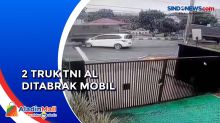 Mobil Tabrak 2 Truk TNI AL di Kawasan Puncak, Begini Kondisinya