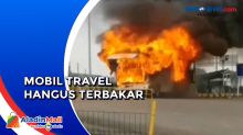 Korsleting Mesin, Mobil Travel Terbakar saat Parkir di Bekasi