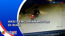 Aksi Pencurian Motor di Toko Pakaian Riau Terekam CCTV
