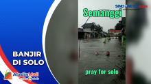 Banjir Terjang Permukiman Warga di Kelurahan Jagalan Solo