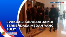 Polda Jambi Terjunkan Tim Rappelling Evakuasi Kapolda Jambi dan Rombongan