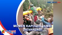 Momen Kapolda Jambi Berhasil Dievakuasi Menggunakan Helikopter