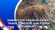 Pohon Tumbang dan Tanah Longsor, Akses Menuju Lembang Macet Total