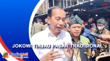 Jokowi Tinjau Pasar Baleendah, Ribuan Warga Berebut Kaos