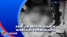 Beraksi di Siang Bolong, Pencuri Motor Diamuk Warga di Purwakarta